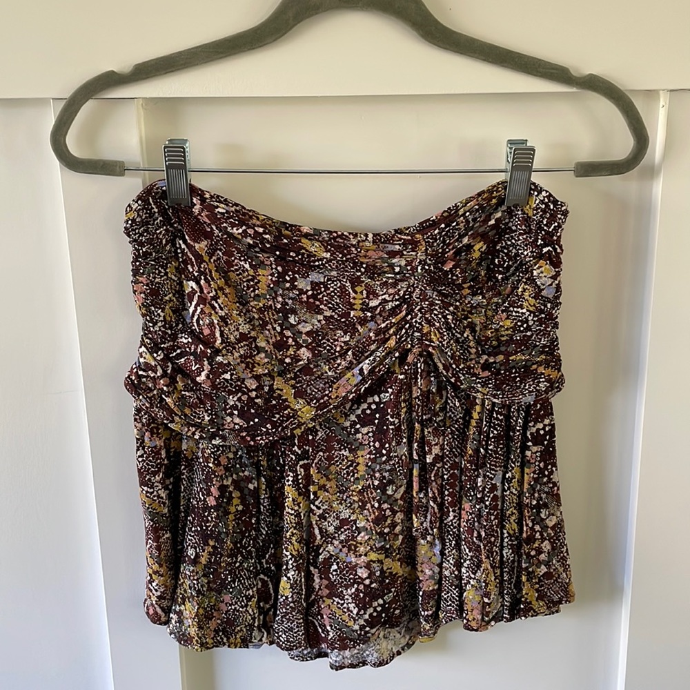 Free People printed mini skirt
